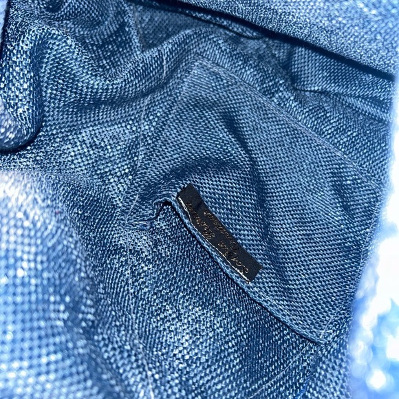 Evil Eye Bindle Tote herringbone bag by French Designer Sophie Peirani Createur - Picture 7 of 8